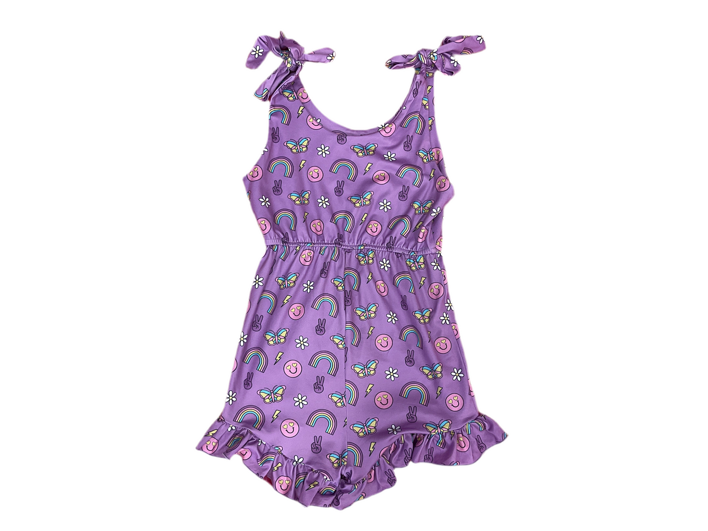 Teagan & Wren Purple Smile Romper