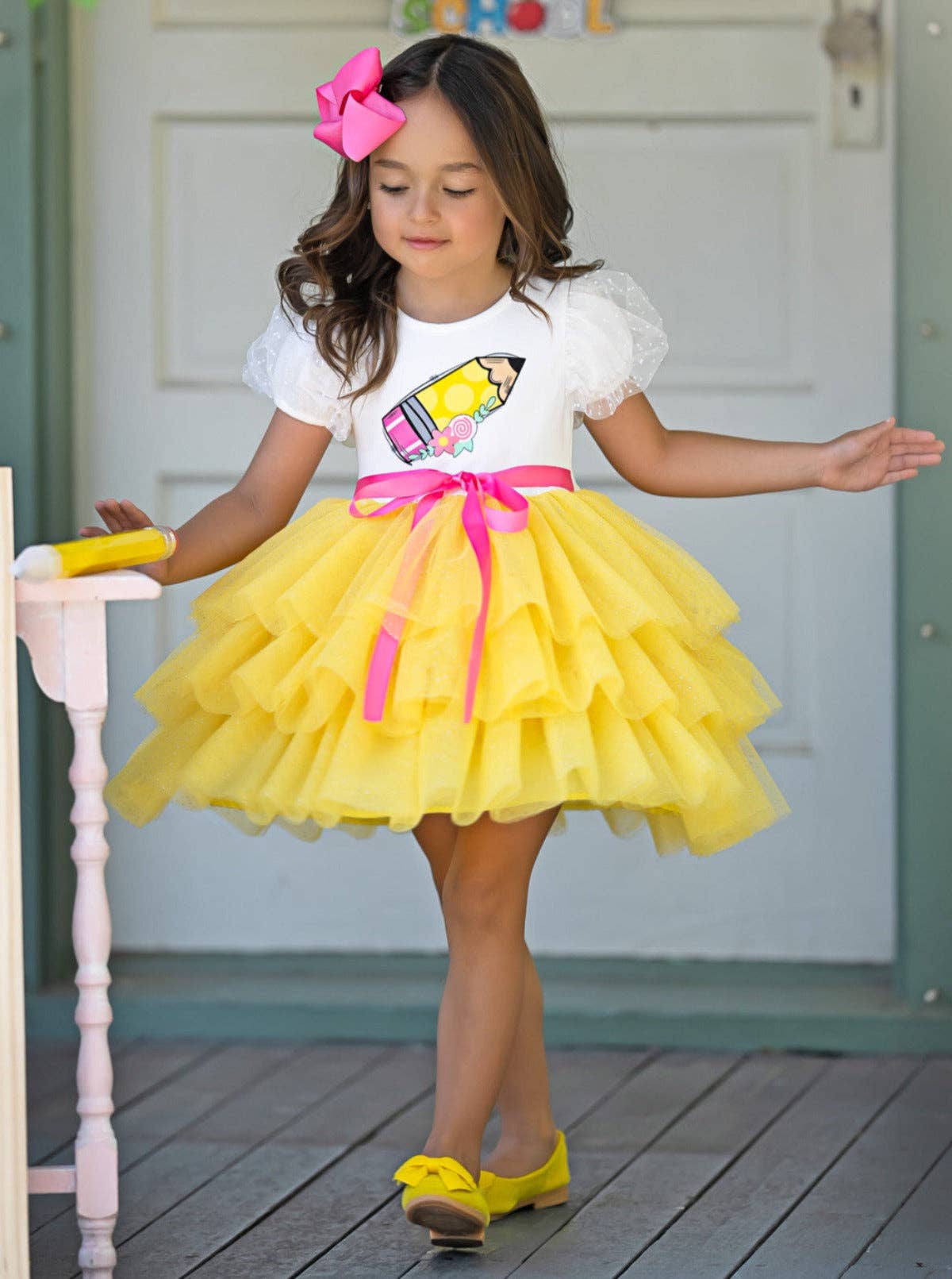 Pencil Ballerina Layered Tutu Dress