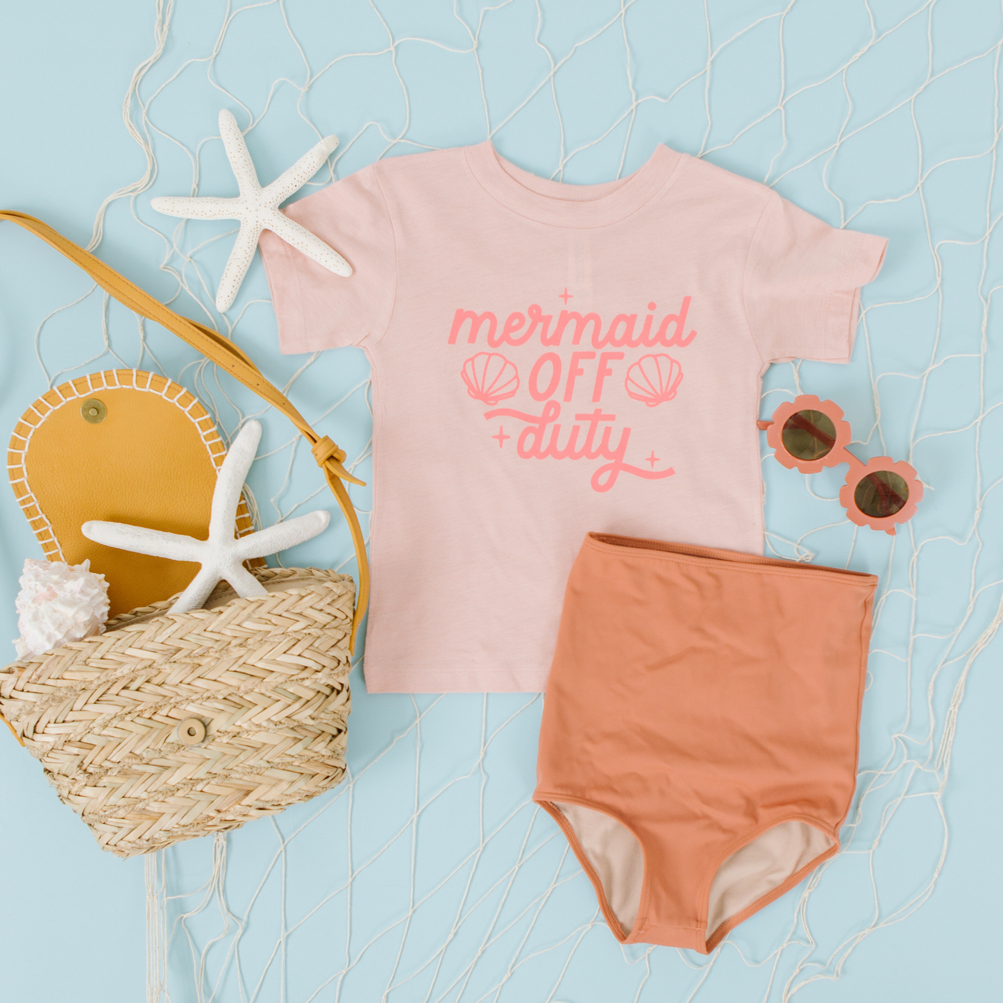 Mermaid Off Duty Toddler and Youth Beach Summer Shirt