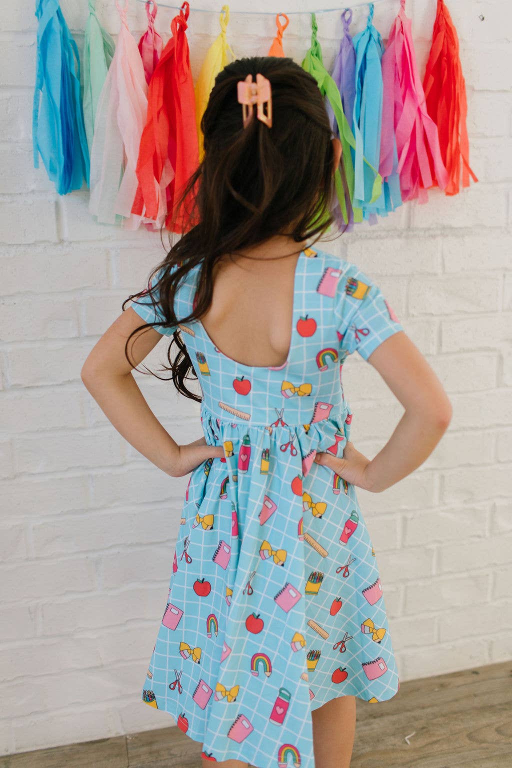 Classic Twirl Dress in Back To School Print