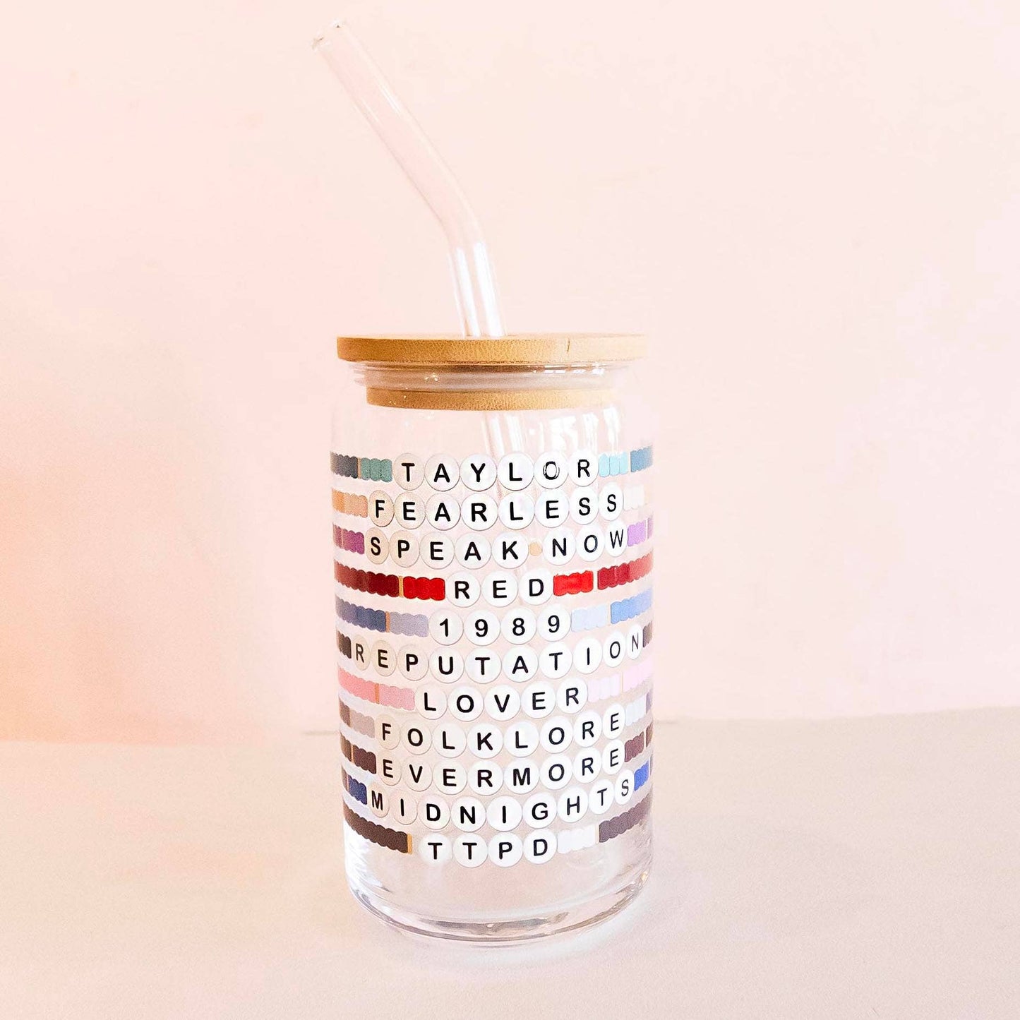 Swiftie Friendship Glass Can Tumbler | TTPD |