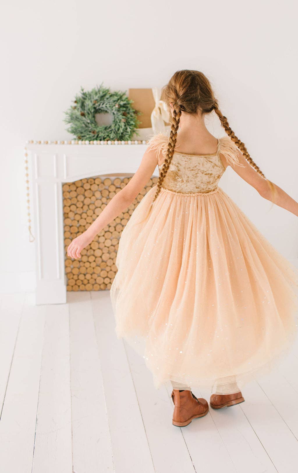 Jolie Dress in Golden Child | girls special occasion dress |