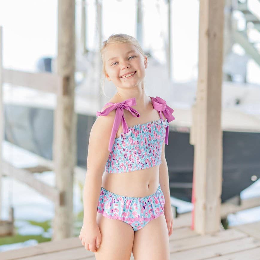 Waverly Shirred Swimsuit - Palm Cove
