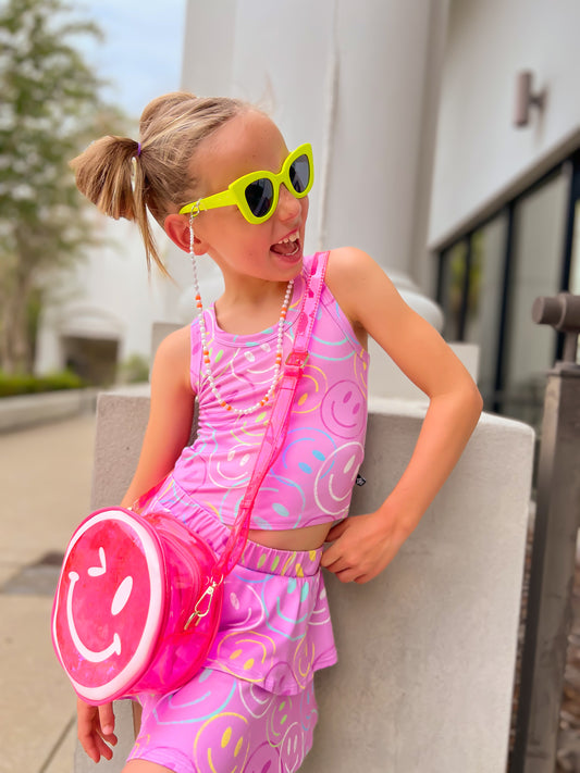 NEW! Jelly Handbag - Pink Winky Face 😉