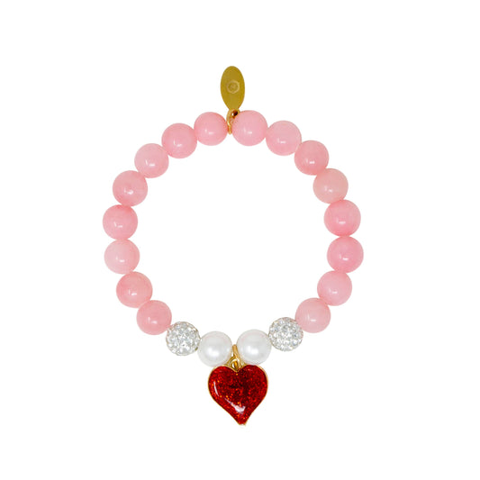 Fancy Pink Hearts Bracelet Tower