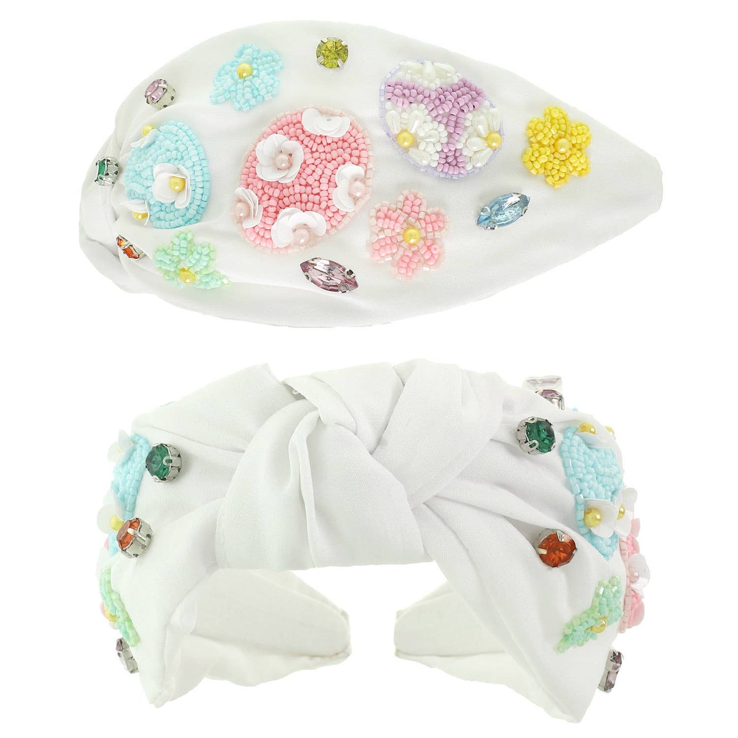 Easter Egg Theme Top Knotted Headband