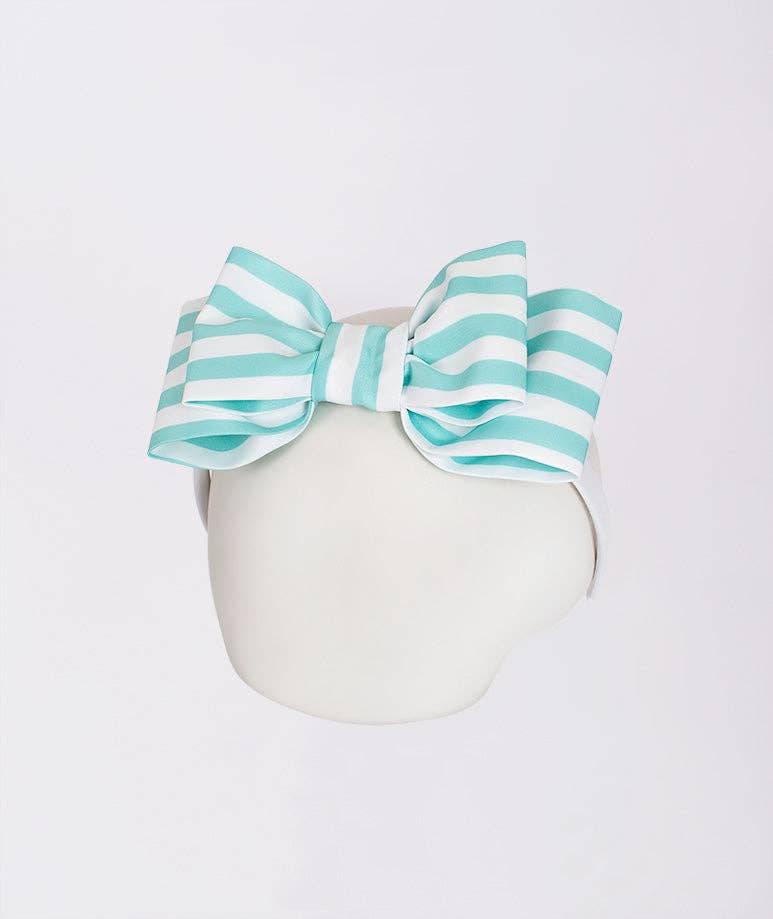 Mint Stripes Headband