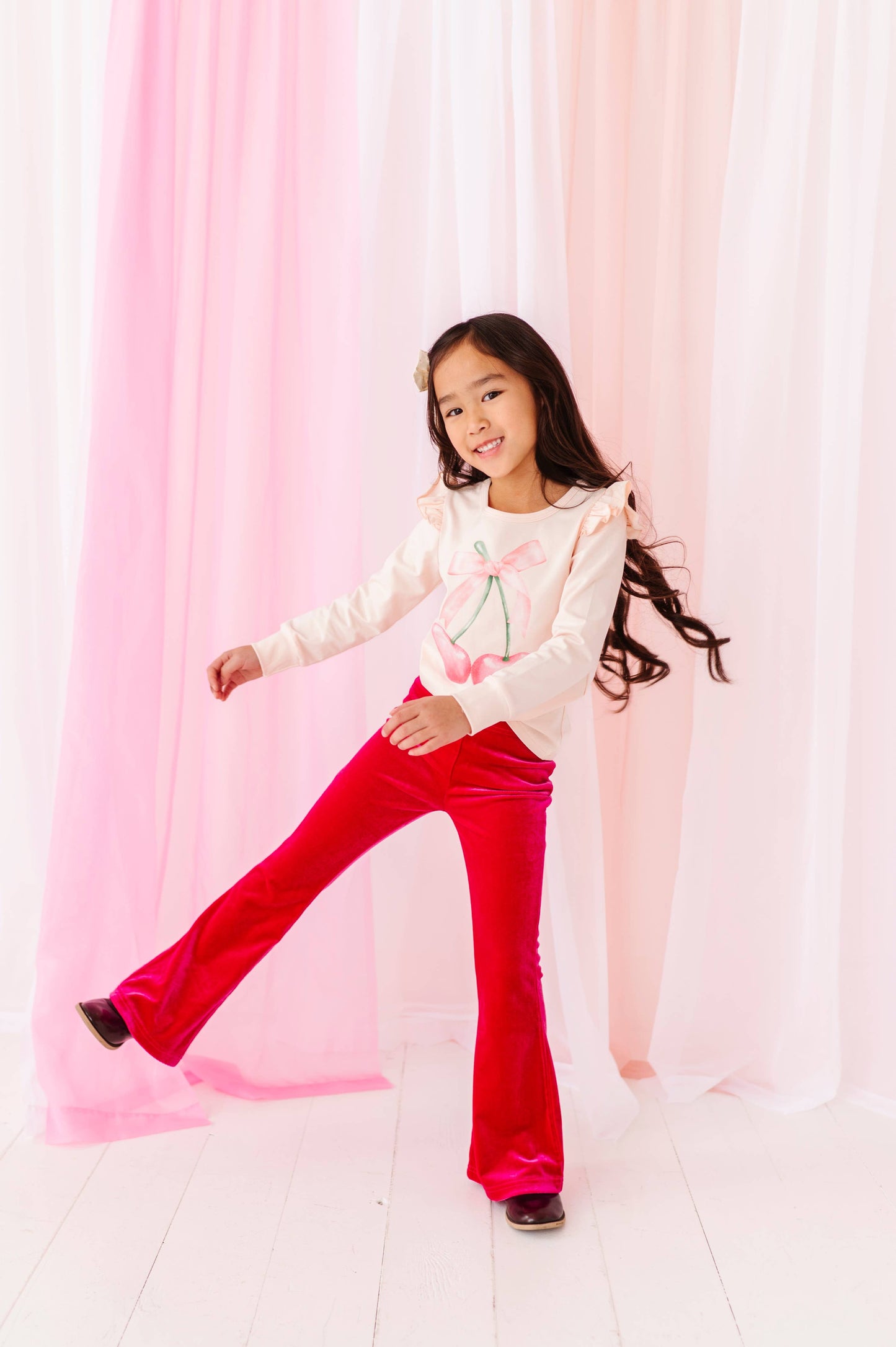 Hot Pink Velvet | Flares