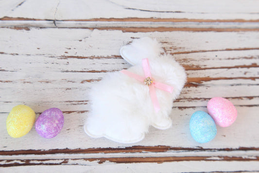 Easter Bunny Hair Clip - Easter Snap Clip - Easter Headband