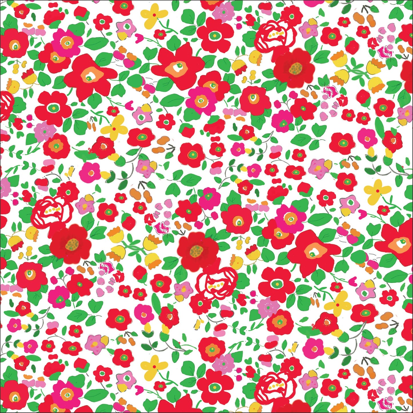 Evergreen Floral - Ariel Dress