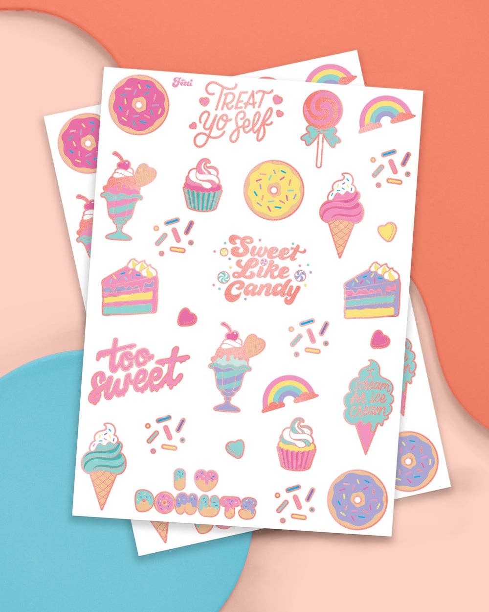 Candy Foil Kids Temporary Tattoos, Birthday Party Favor