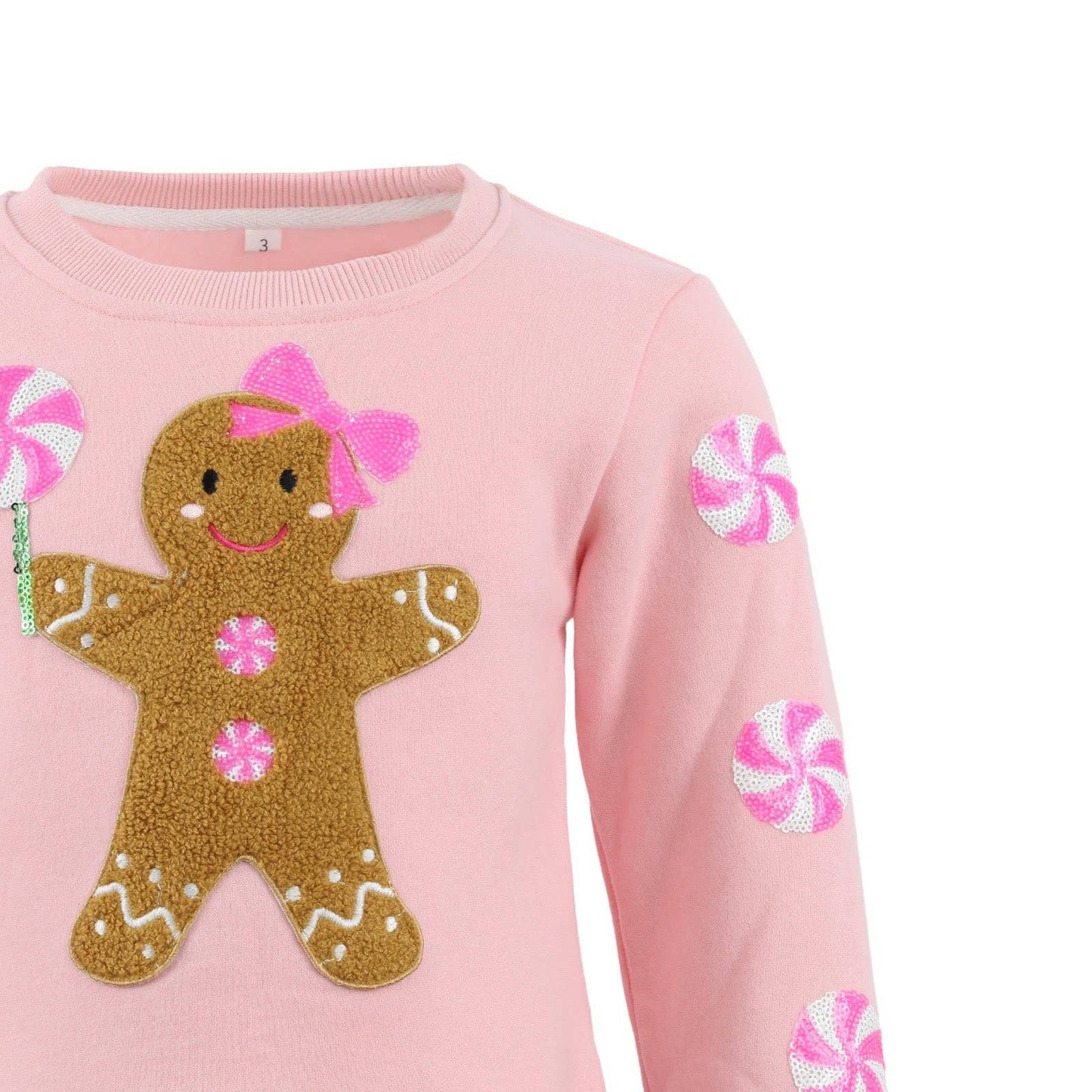 Gingerbread Patched Crewneck