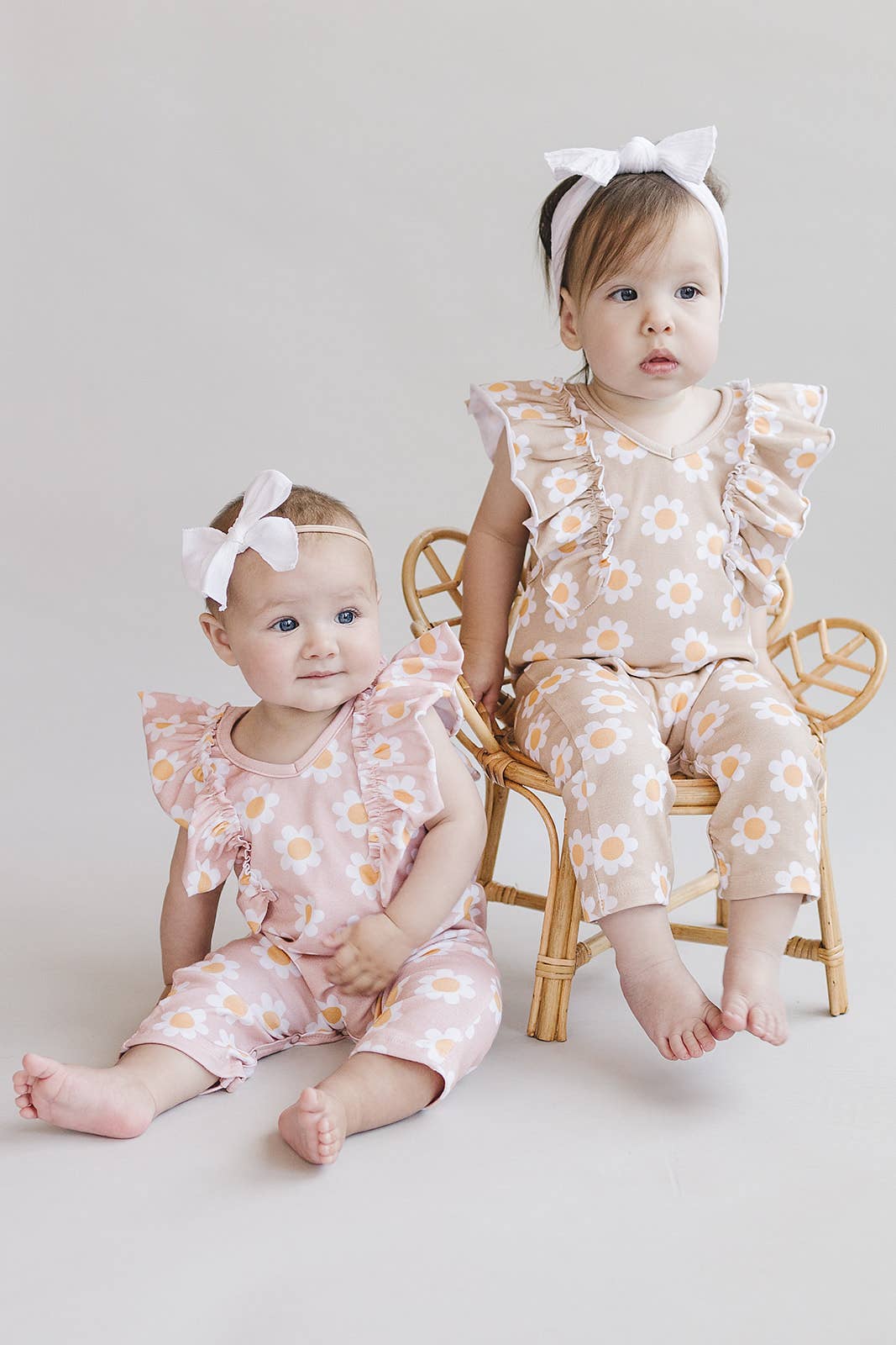 Daisy Flutter Jumpsuit | Latte
