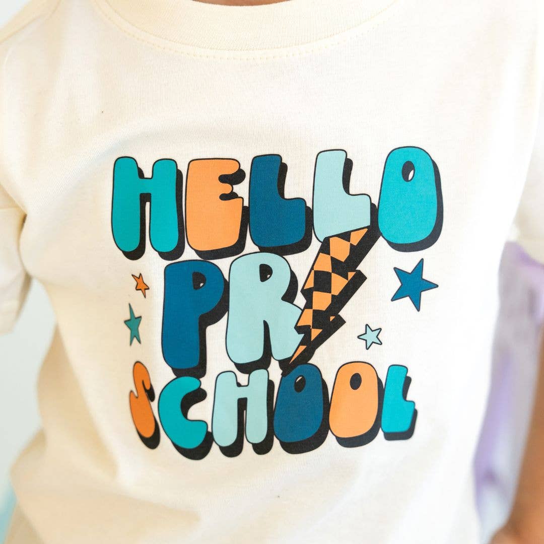 Hello Preschool Short Sleeve T-Shirt - Back to School Kids