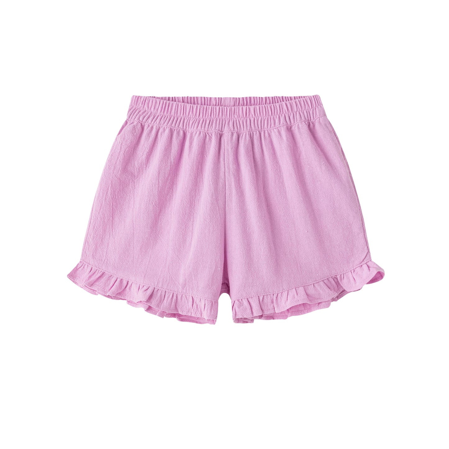 Shorts with ruffle bottom