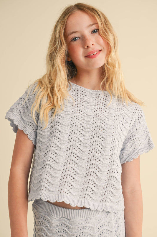 GIRLS CROCHET TOP