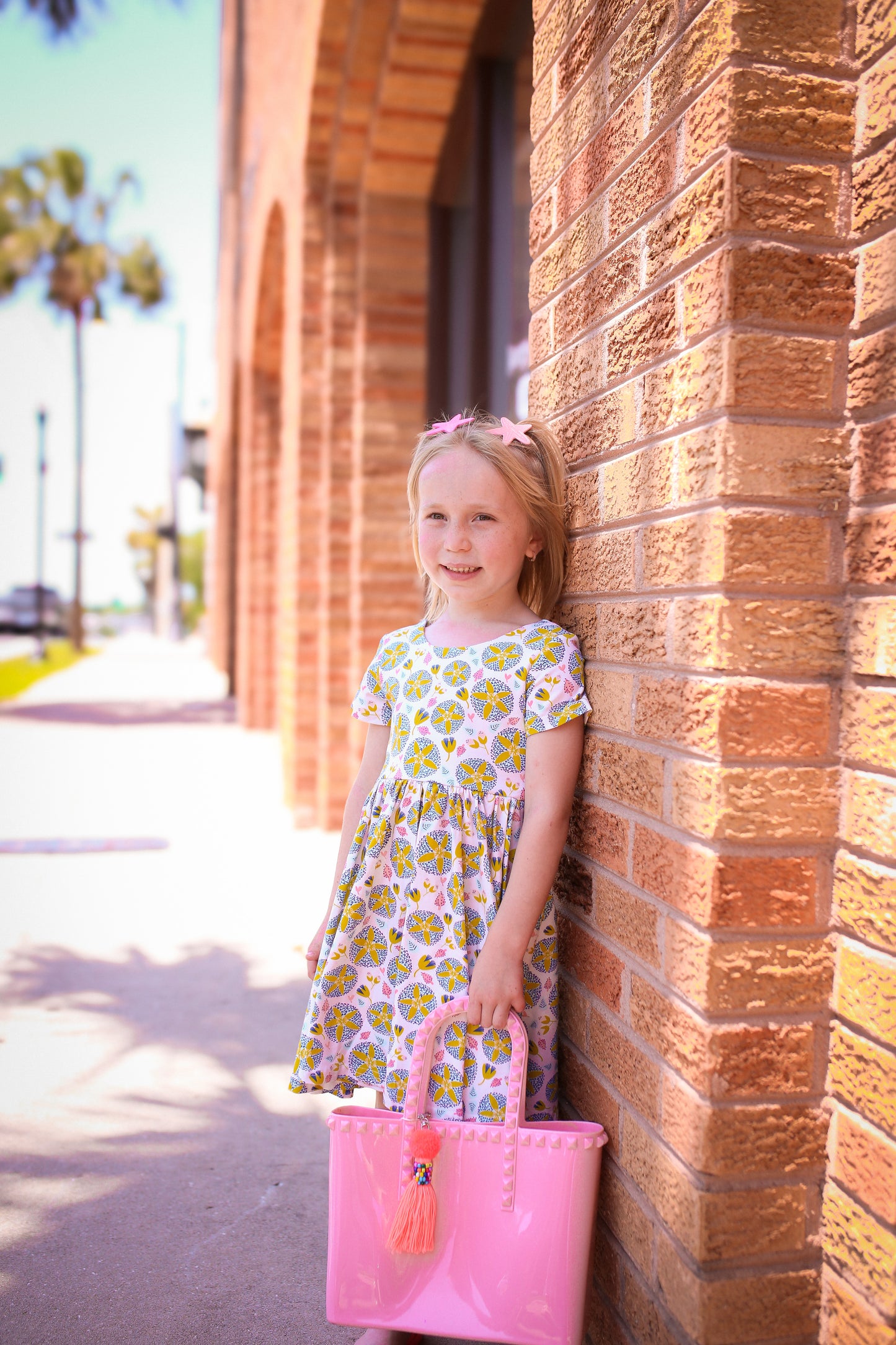 Classic Twirl Dress in Starburst Garden | Pocket Twirl Dress