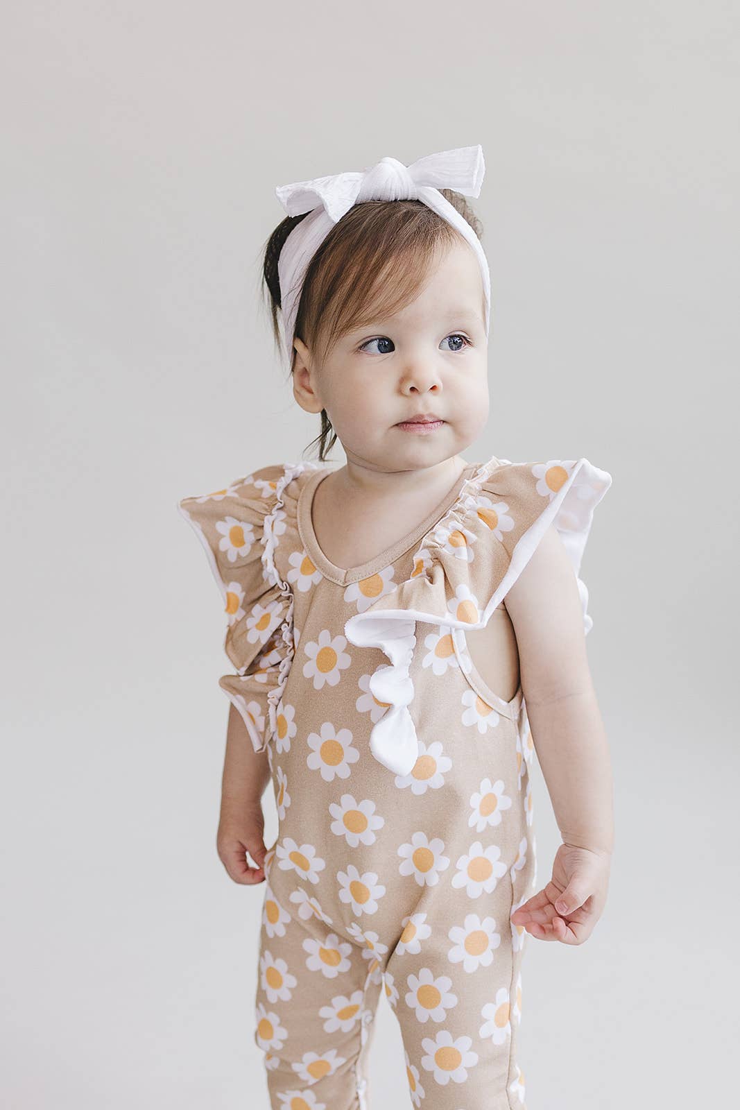 Daisy Flutter Jumpsuit | Latte