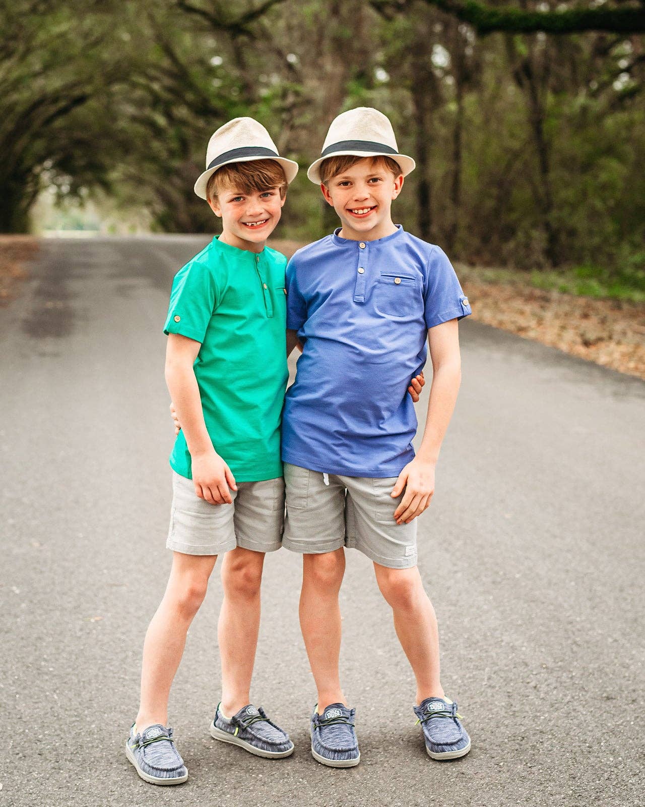 Boys Bright Blue Short Sleeve Tee, sensory friendly