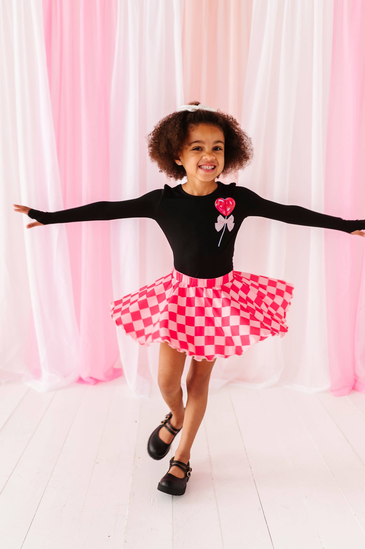 Pink Checkered skort