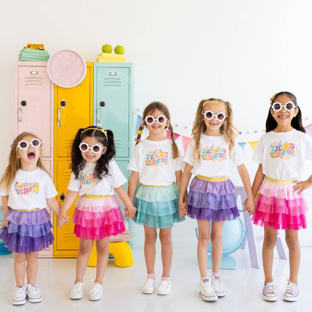 Kindergarten Retro Short Sleeve T-Shirt - Back To School
