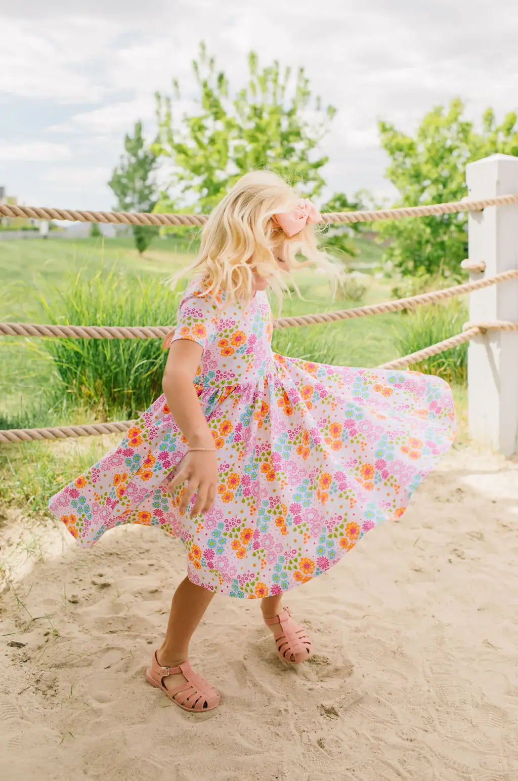 Classic Twirl in Pink Flowers