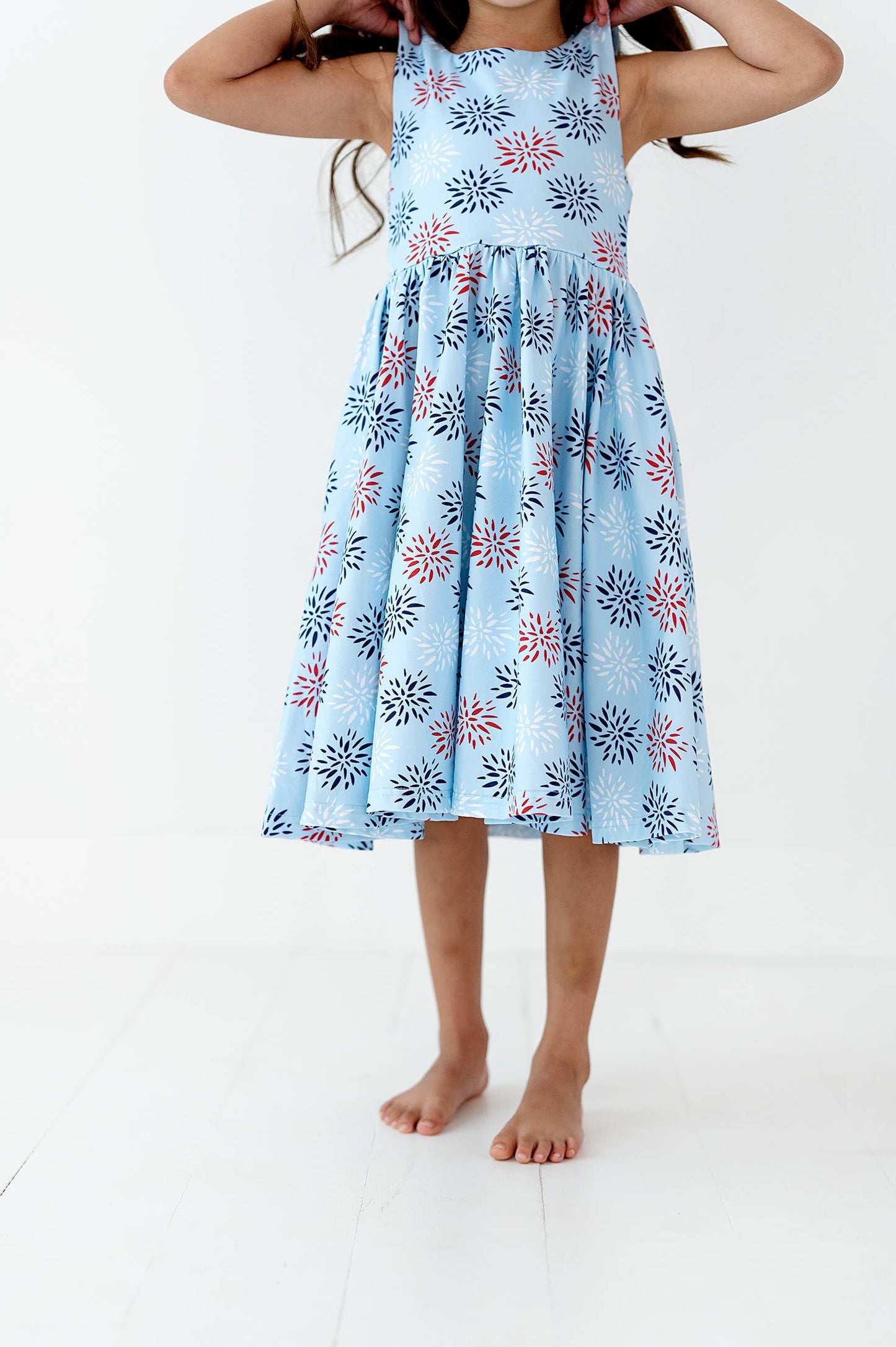 Charlotte Dress in Firework | Pocket Twirl Dress | July 4th