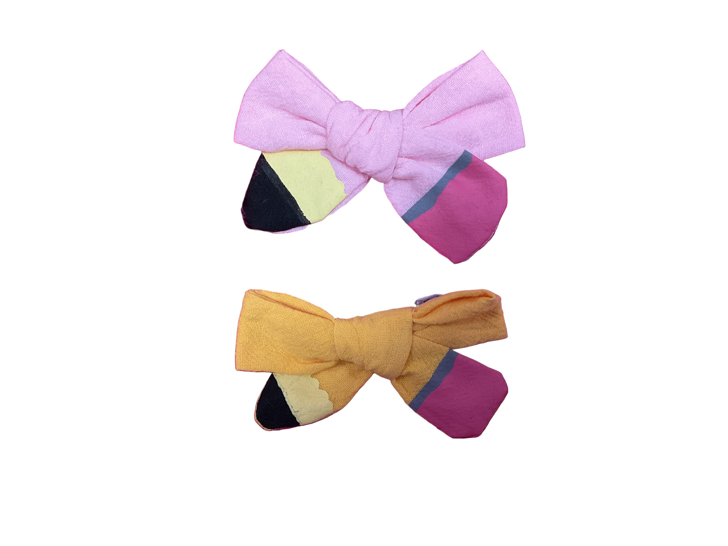 Back to school Hair Bow Clip Cute Pencil Bows Clips for Girl