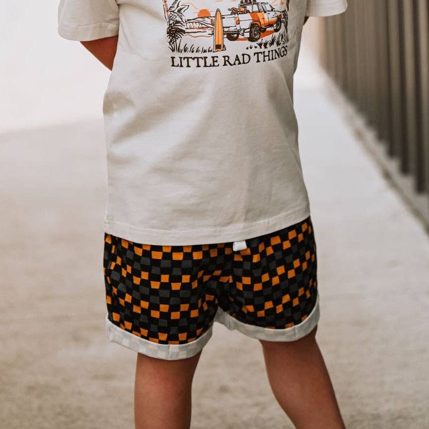 Boys Clothes Check Ya Later Shorts Black Gold