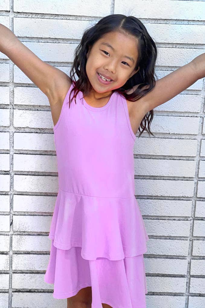 Simply Soft Tank Ruffle Skirt Dress - Candy Pink Lilac PRE-ORDER SHIPPING STARTS 5/07