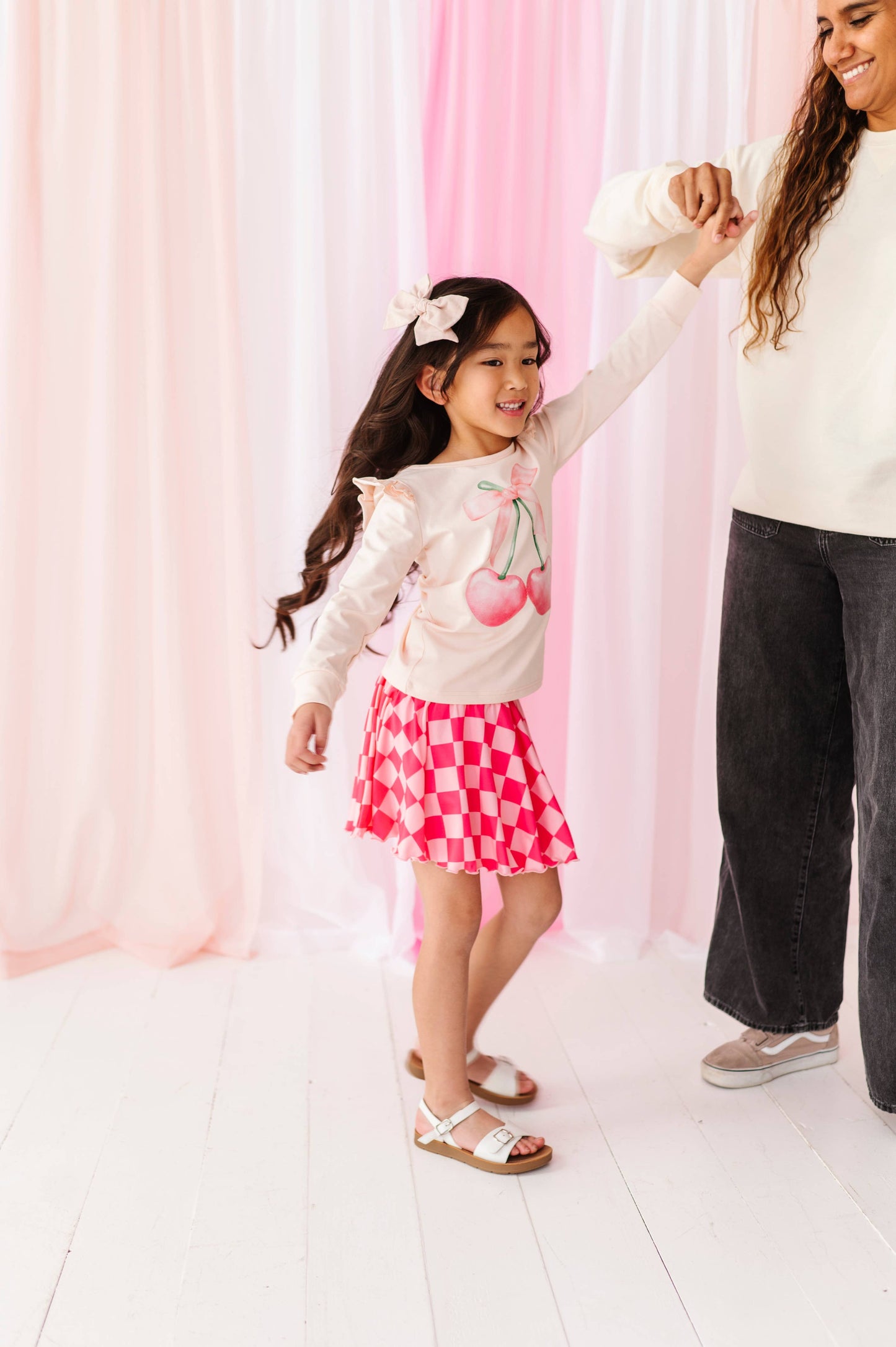 Pink Checkered skort