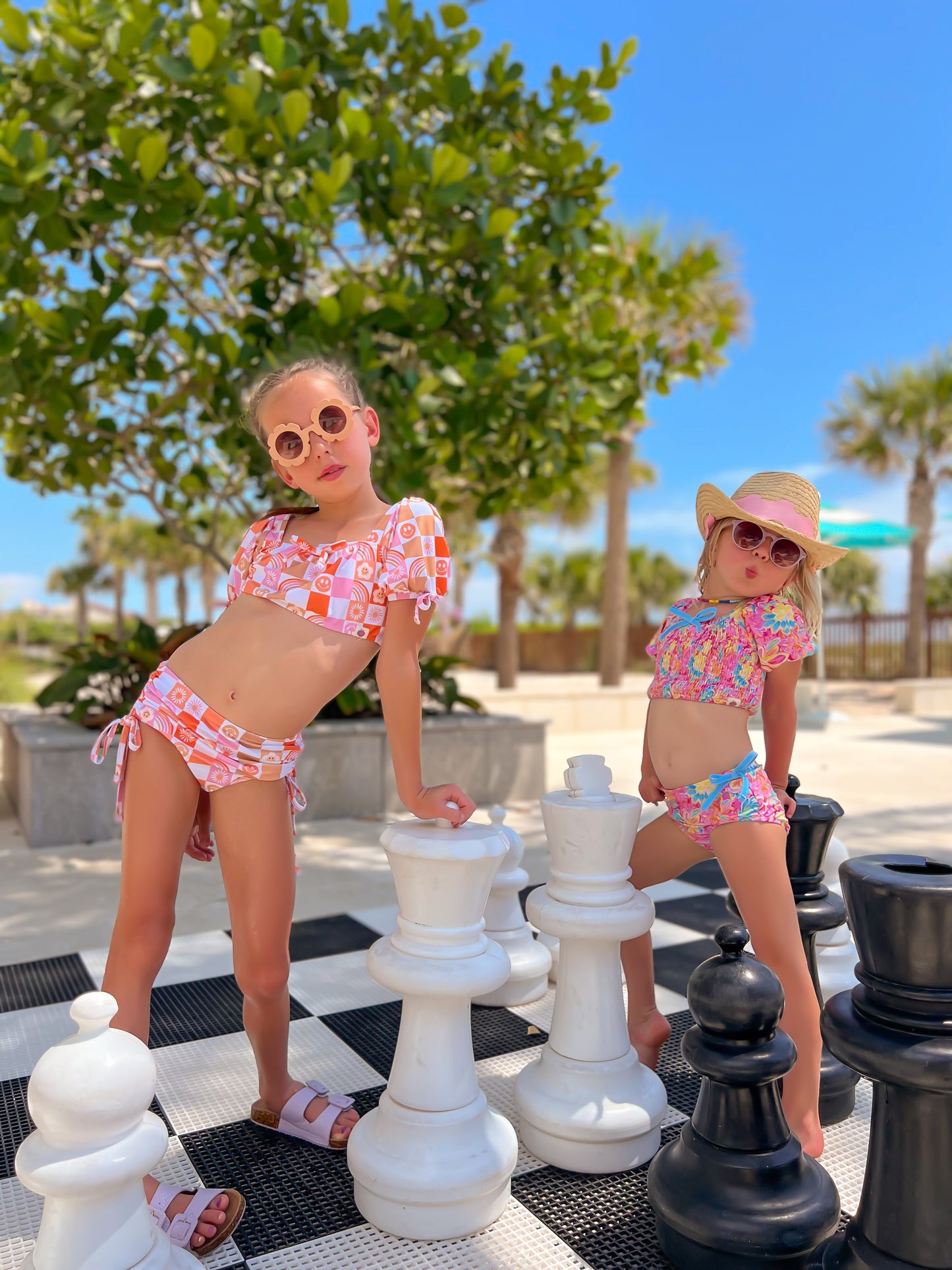 Lisa Swimsuit - Retro Checker