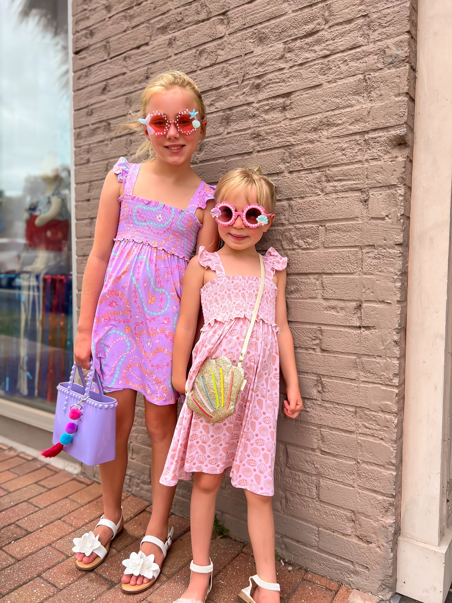 Shell-abrate Kids Bamboo Smocked Dress