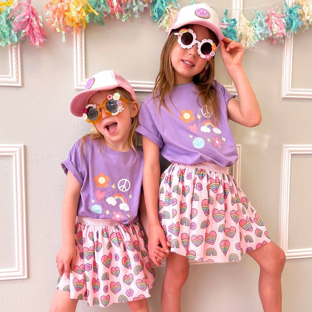 Happy Doodle Short Sleeve T-Shirt - Kids Spring Tee