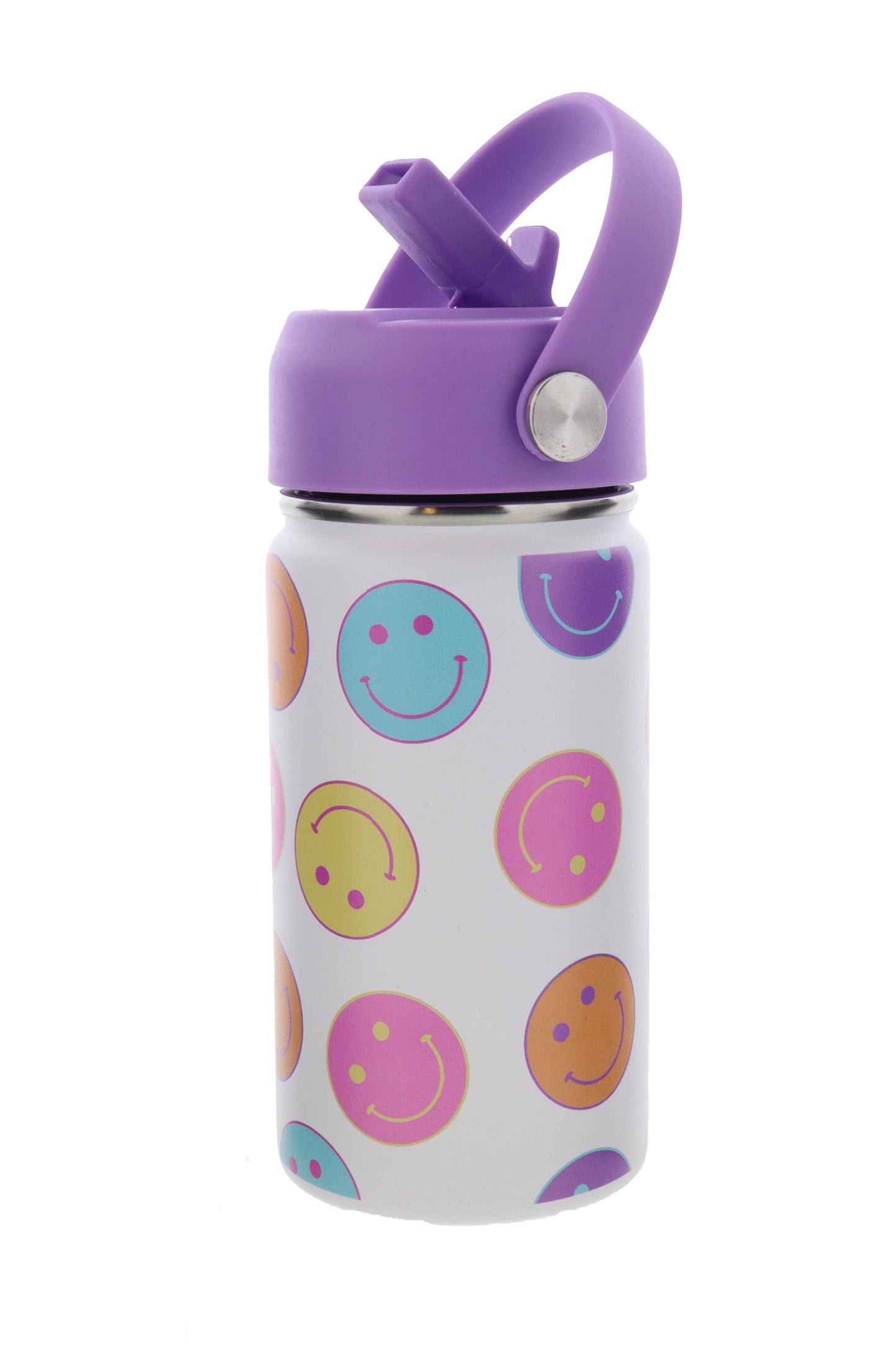 Kids Color Me Happy 12 Oz. Bottle With Straw Cap