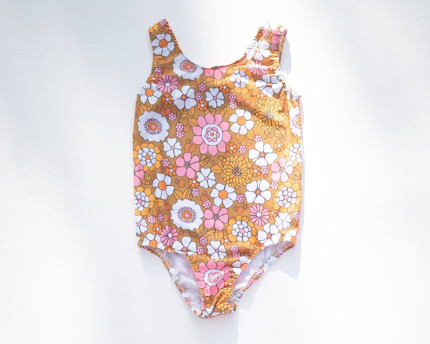 Boho Flower Power One Piece Swimsuit for Baby, Toddler and G