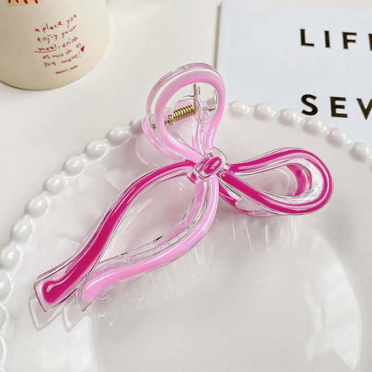 Colorful butterfly hairbow hair clip claw