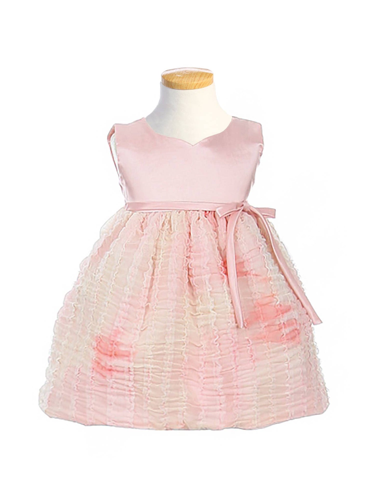 tie dye mesh little girls dress