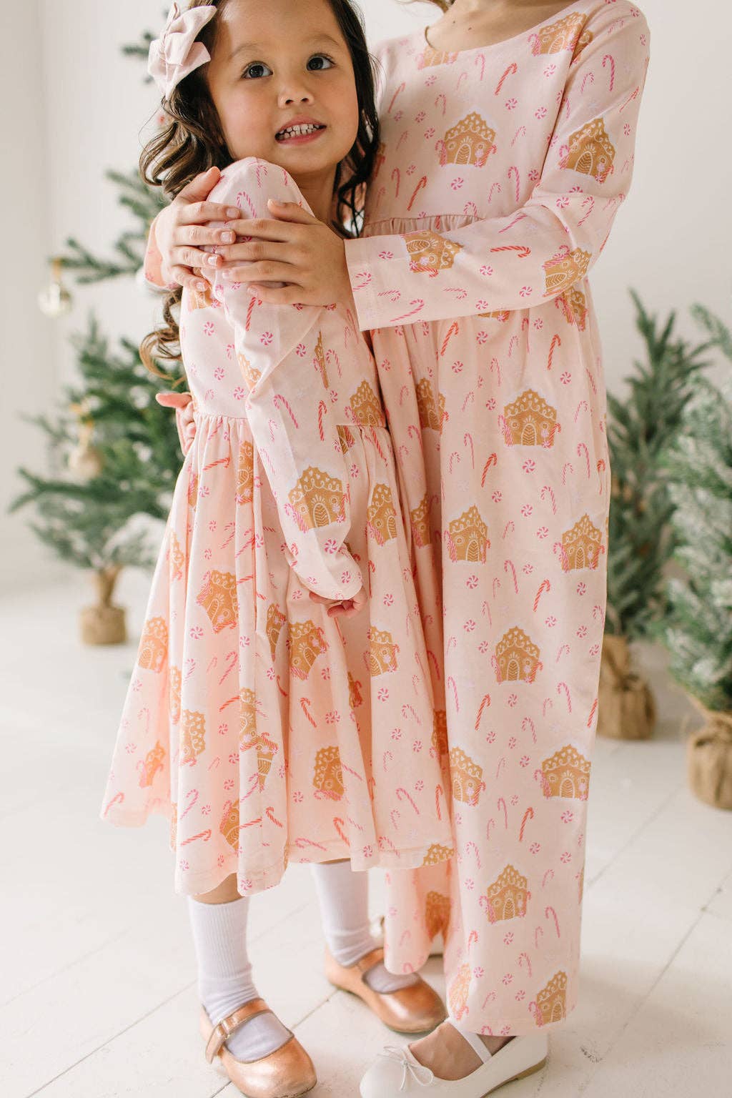 Gwendolyn Dress in Gingerbread | girls Christmas Dress