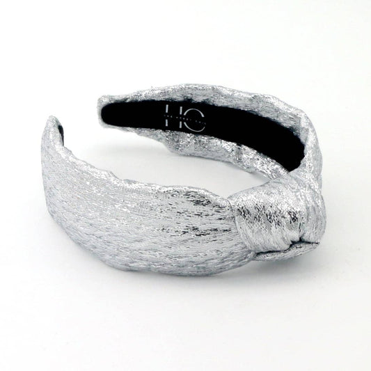 Kid and Tween Silver Knotted Headband