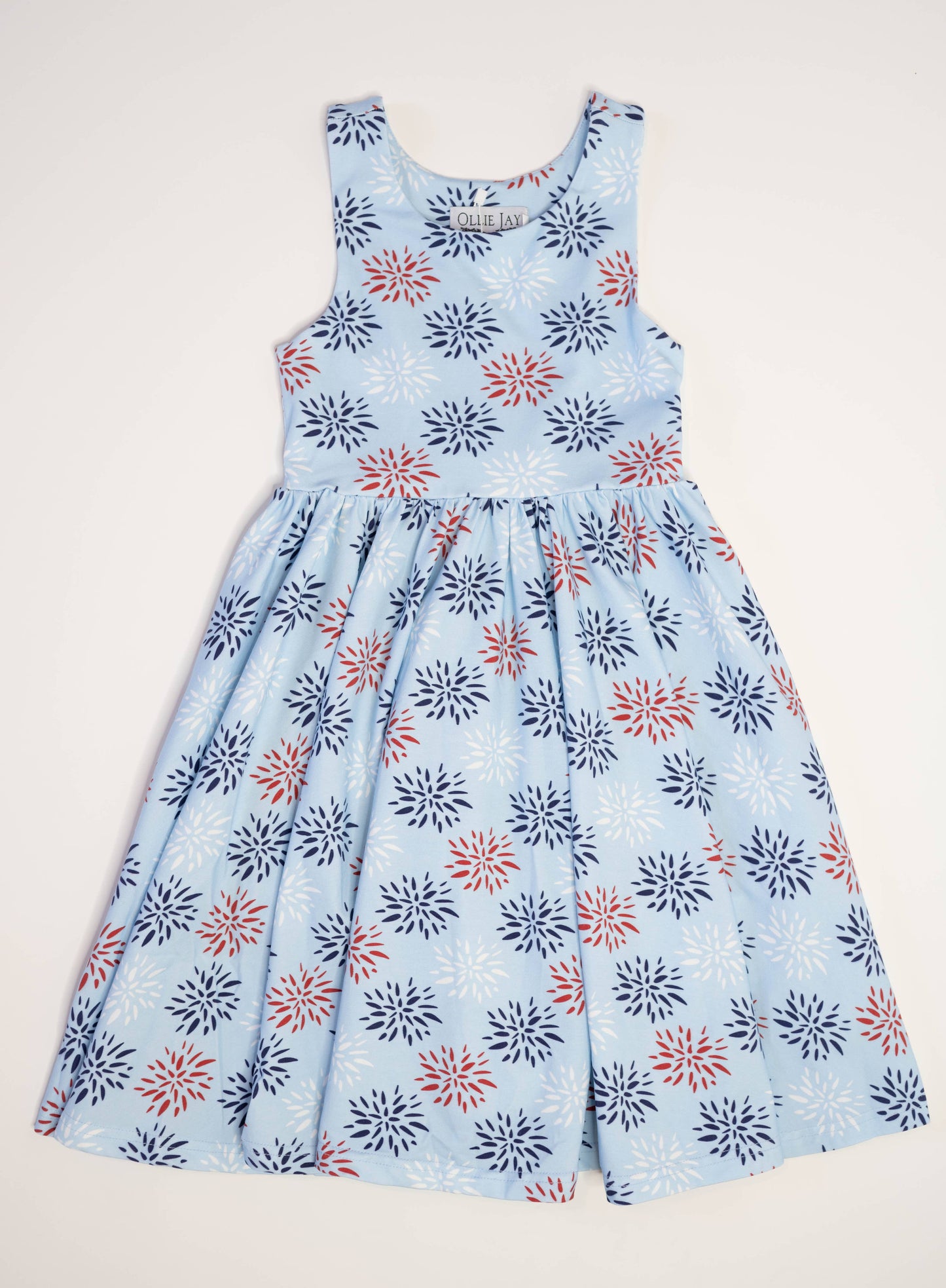 Charlotte Dress in Firework | Pocket Twirl Dress | July 4th