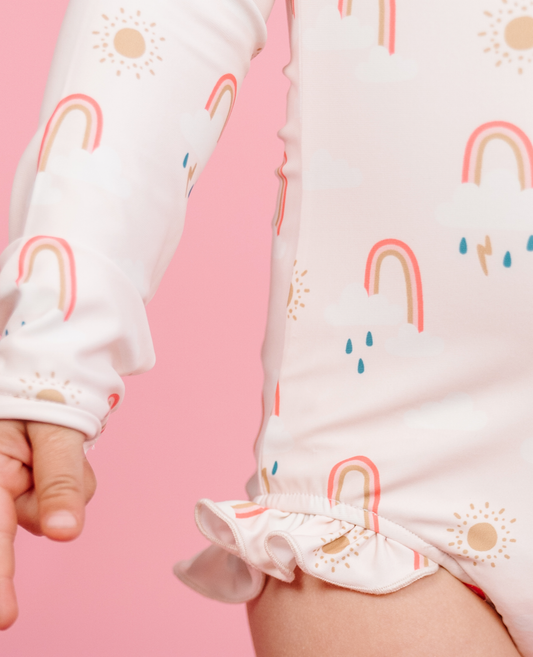 Kids and Baby Swimsuit Rash guard - She's Electric!