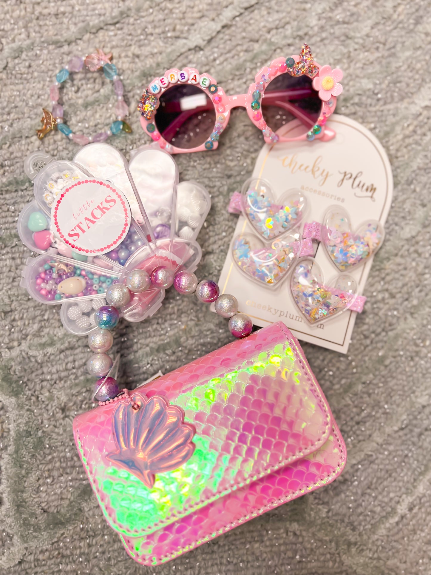Mermaid Pearl Handle Seashell Bag