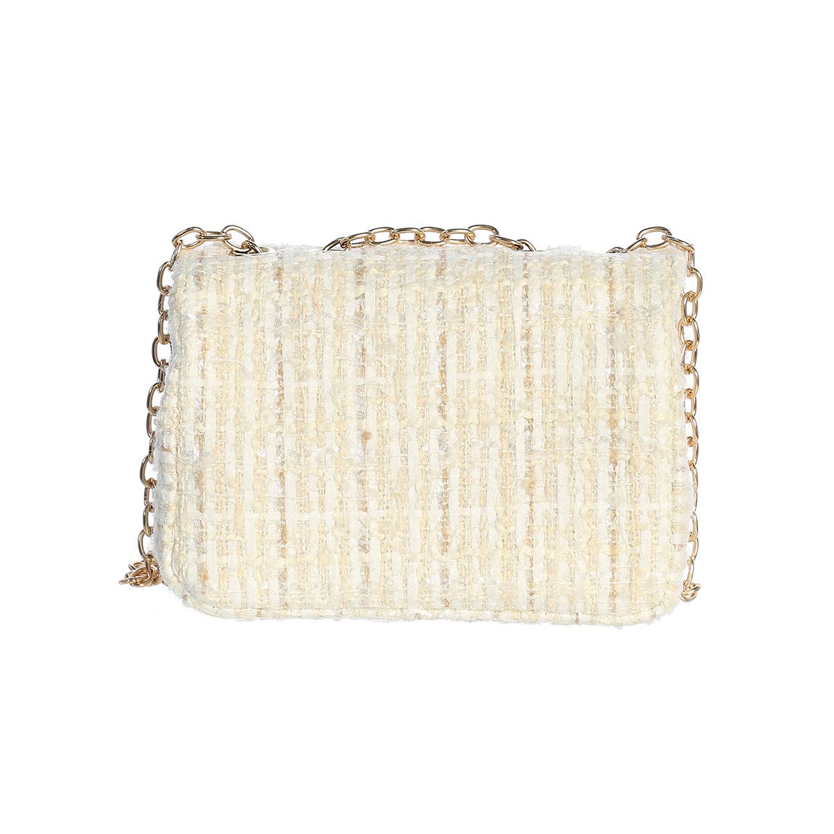 Flower Blossom Tweed Bag