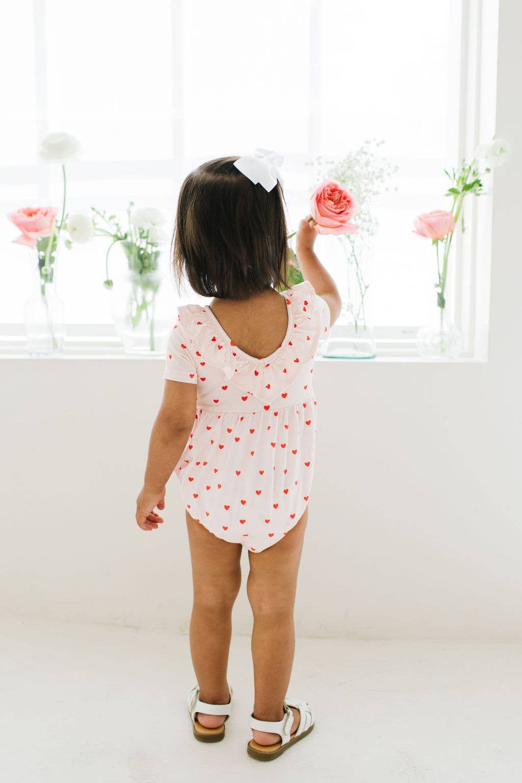 Harlow Romper in Sweetheart | Baby Bubble