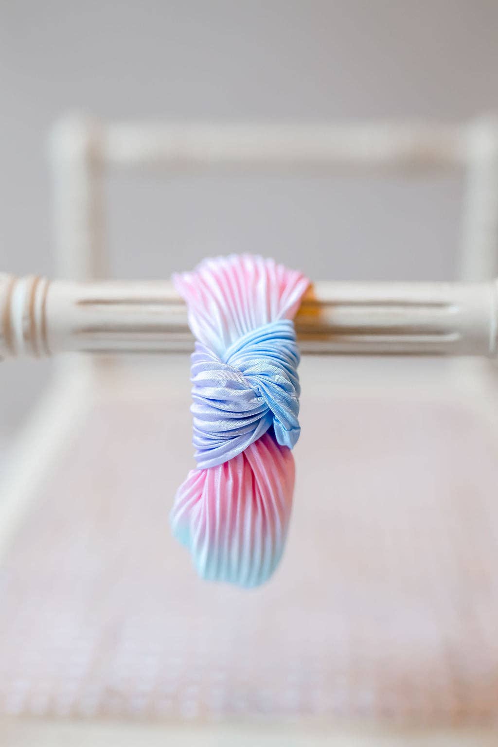 Pleated Ombre Knot Headband - Mermaid