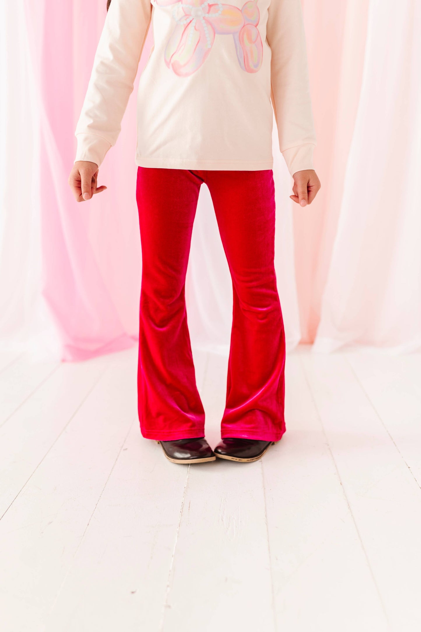 Hot Pink Velvet | Flares