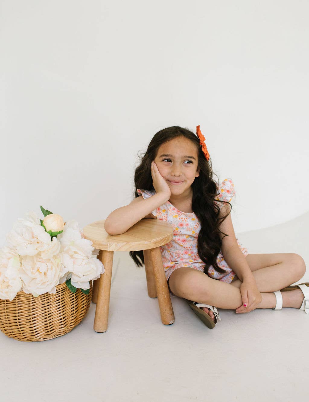 Macie Romper in Bunny Field