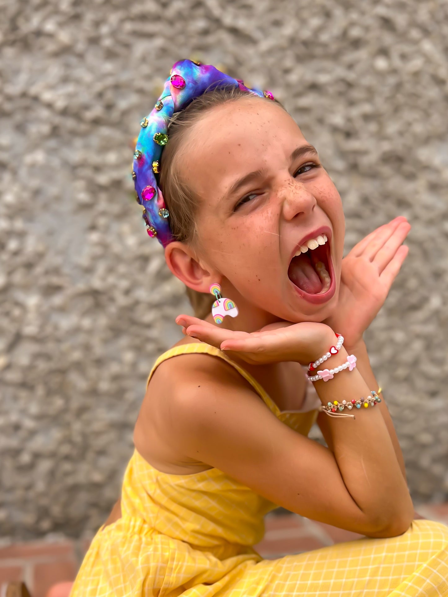 Bright Tie Dye Headband | Knot Headband