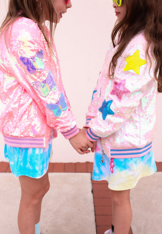 The Mariah Sequins Bomber Jacket
